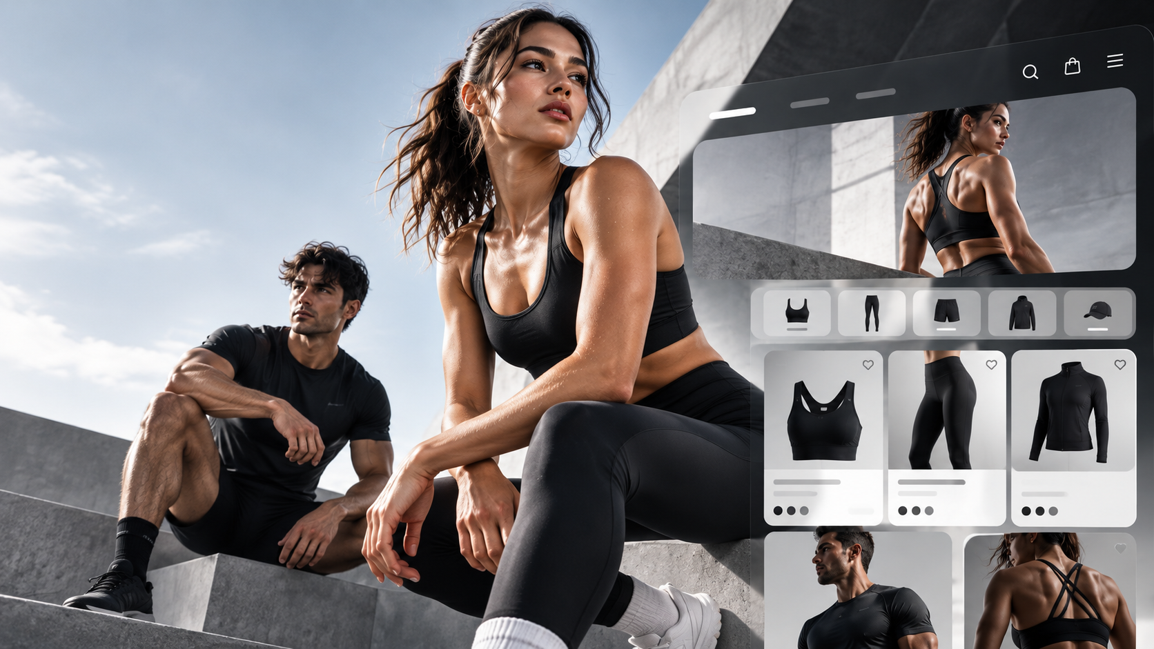 Gymshark premium activewear ecommerce storefront on Shopify Plus