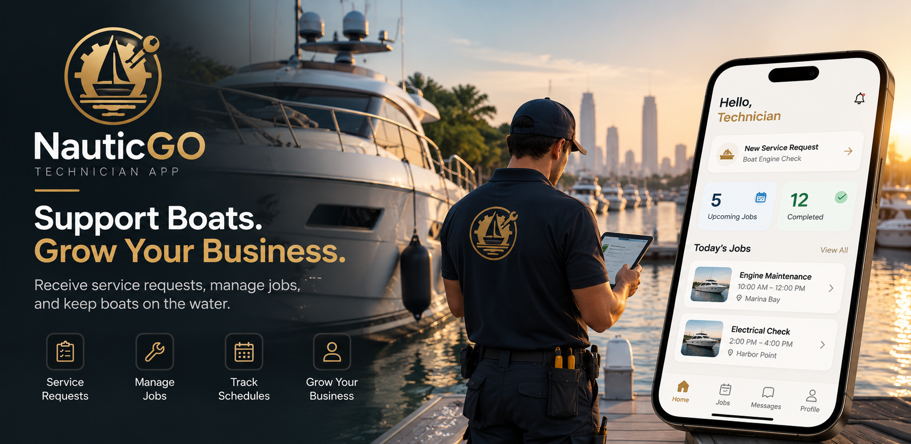 NauticGo – Marine Service & Technician App Development